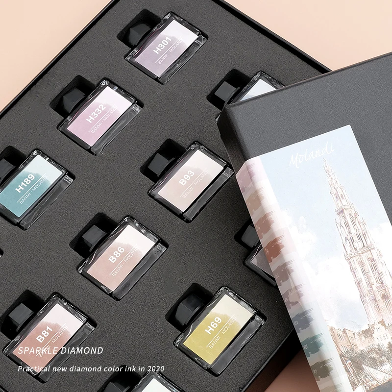 Набор чернил Morandi 12 цветов цветные чернила перьевая ручка без углерода 7