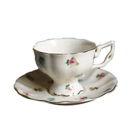 european margarine ceramic rose coffee cup and dish retro afternoon tea cup and dish