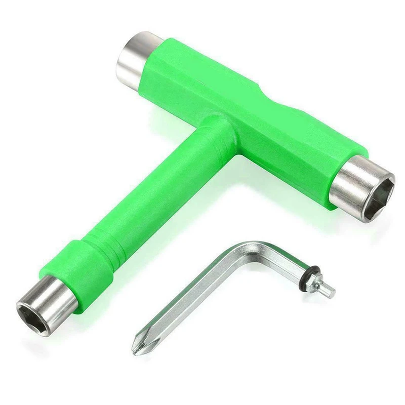 

Professional All-in-one T-type Skate Tool Multi-functional Screwdriver Socket Skateboard Adjusting Mini Scooter T-tool