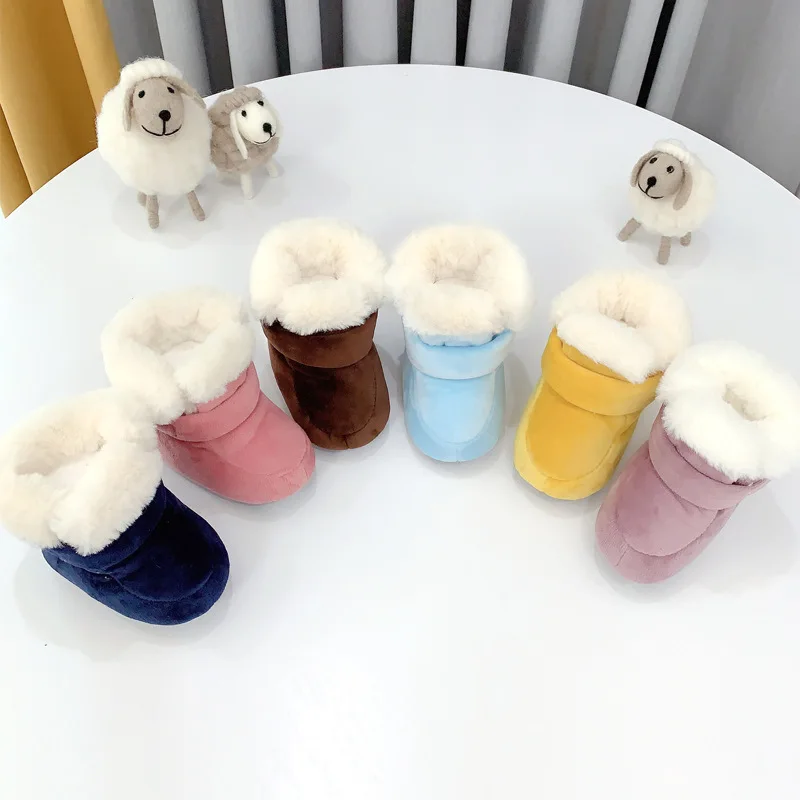 Cute Autumn Winter Infants Shoes Baby Girl Boy First Walkers Super Keep Warm Soft sole cotton shoes