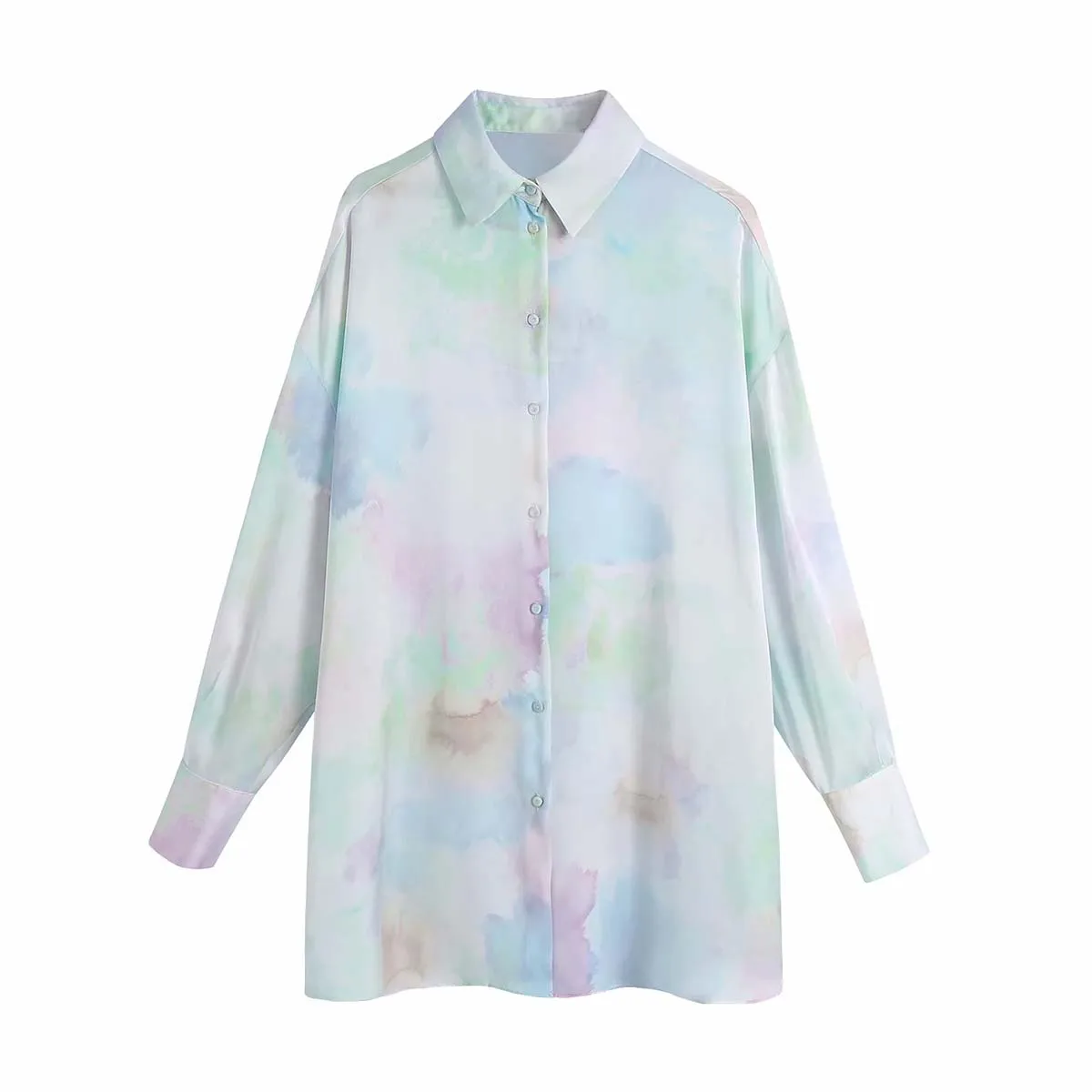 

Casual Shirt Collar Polyester Long Sleeve Regular Length Blouses DLSY622
