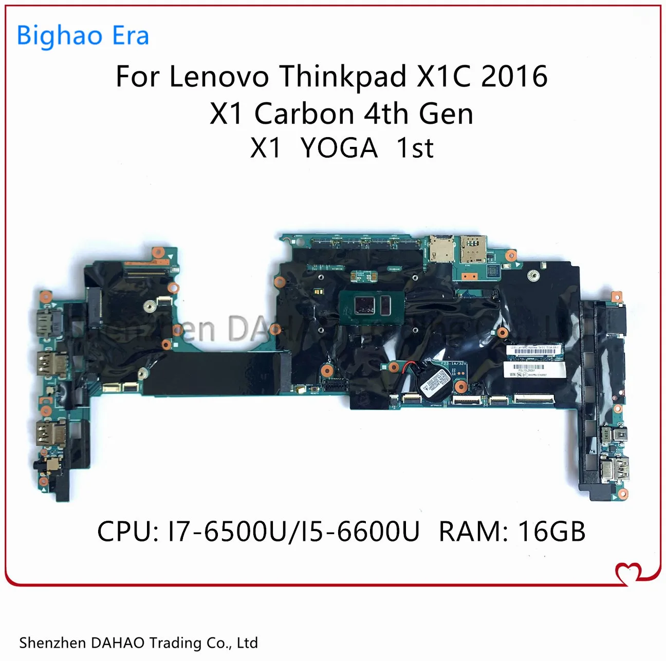 Материнская плата 448.04P16.002M 448.04P15.002M 14282-2M для ноутбука Lenovo Thinkpad X1C X1 Carbon 4th Yoga с
