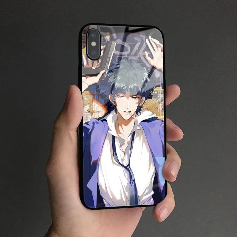 SCBAE 1 Космический ковбой Bebop Coque мягкий силиконовый стеклянный чехол для телефона, чехол для Apple iPhone 6 6s 7 8 Plus X XR XS 11 Pro max - Цвет: SCBAE 1