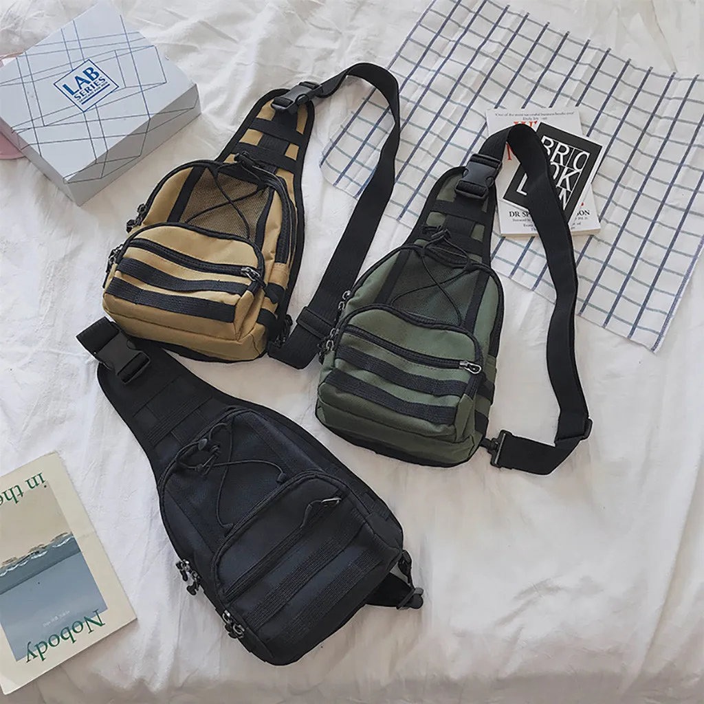 

Aelicy crossbody bag Boys Girls Fashion Unisex Oxford Cloth Shoulder Bag Multifunction women men Chest Bag mochila sac drop ship