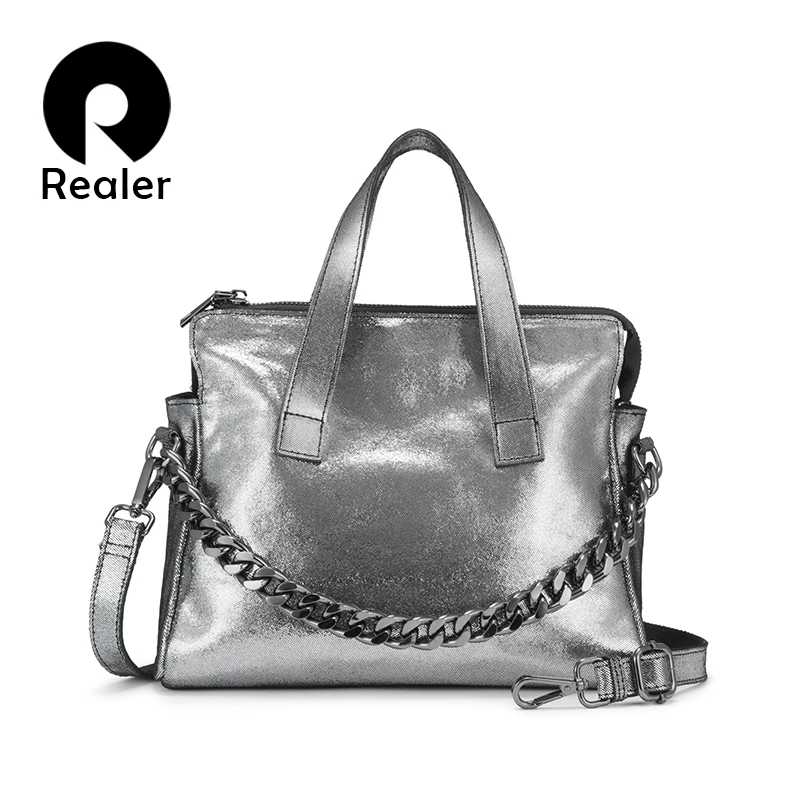 Сумка Realer из натуральной кожи женская сумка через плечо сумки мессенджер