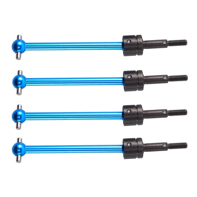 Eje de transmisi&oacute;n Universal de Metal, 4 piezas, CVD (64mm) para Tamiya DT03 TT02B TT-02B RC, accesorios de actualizaci&oacute;n de coche-0