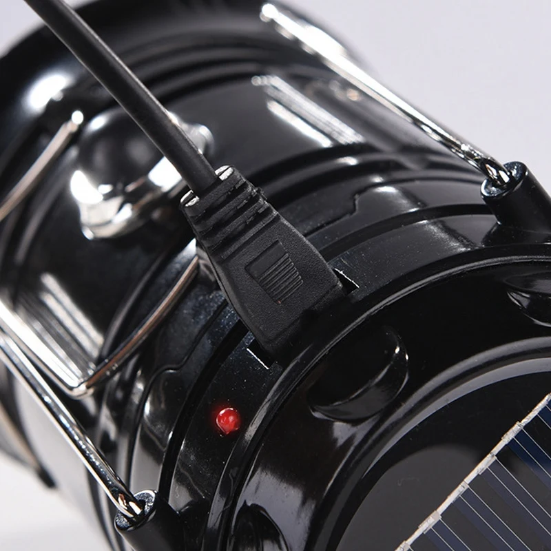 

Portable Solar Camping Tent Light Flame Lamp Lantern Flashlight Retractable Emergency Lighting Camping Lantern US Plug