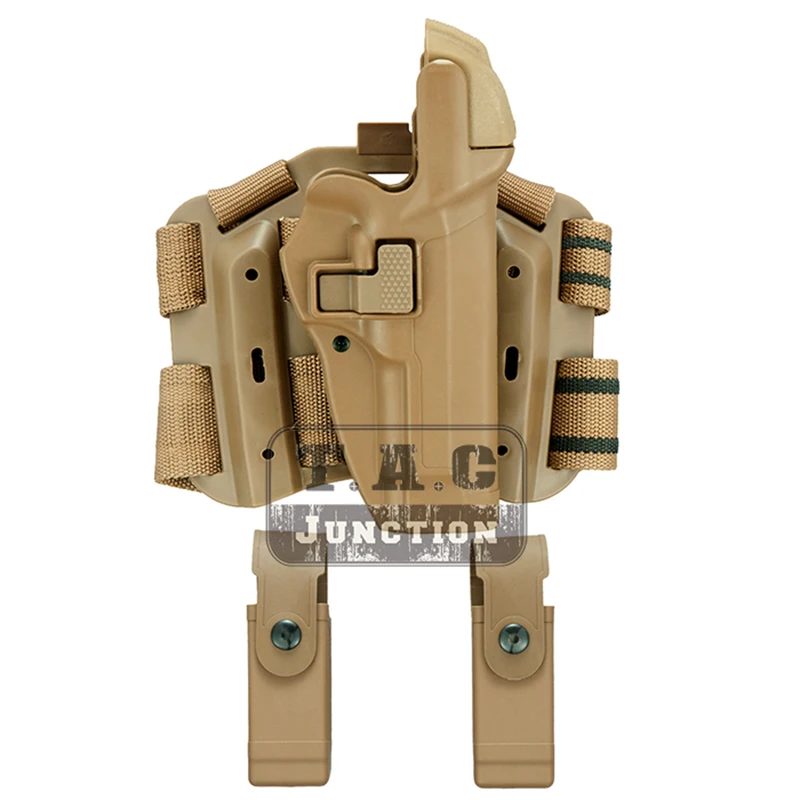 

Tactical Serpa Concealment Level 3 Retention Auto Lock Duty Right Hand Drop Leg Thigh Pistol Holster for Beretta 92 96 M9 M92