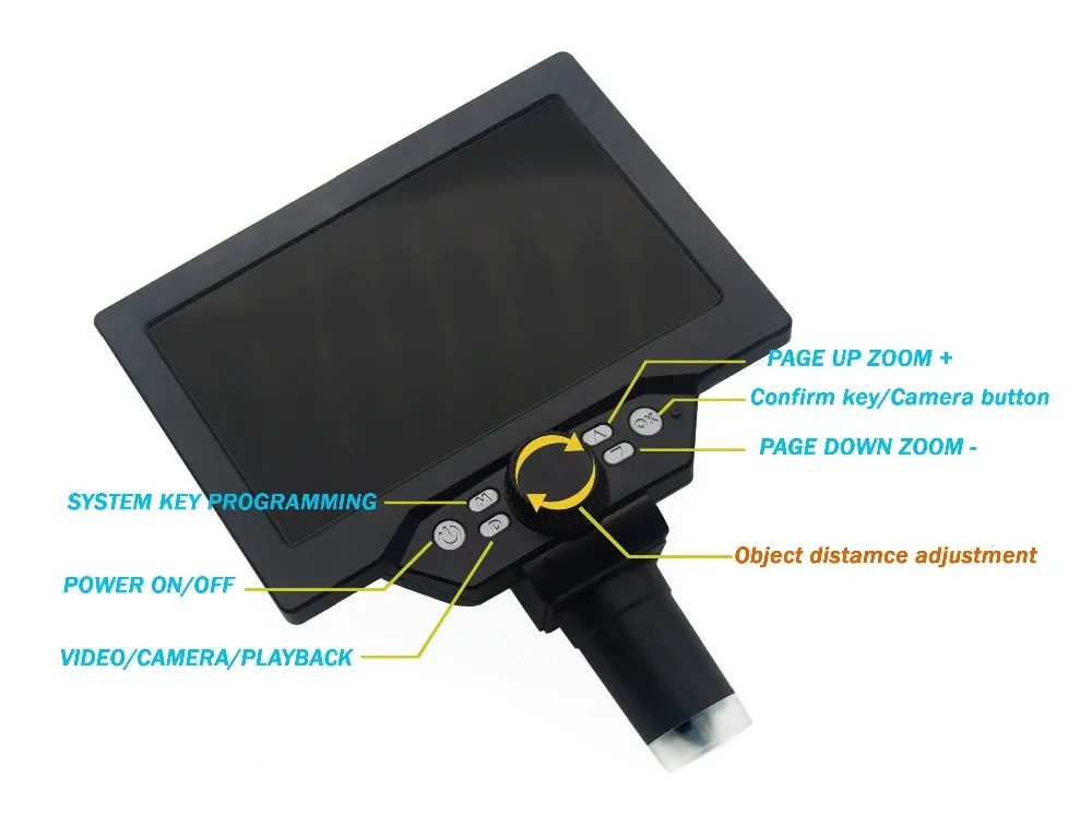 12MP электронный цифровой микроскоп " ЖК-дисплей USB видео микроскоп Лупа для PCB Материнская плата ремонт Лабораторная проверка