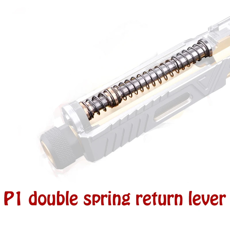 

AK UNCLE Gel blaster Kublai P1 stainless steel double spring re-entry rod metal upgrade accessories