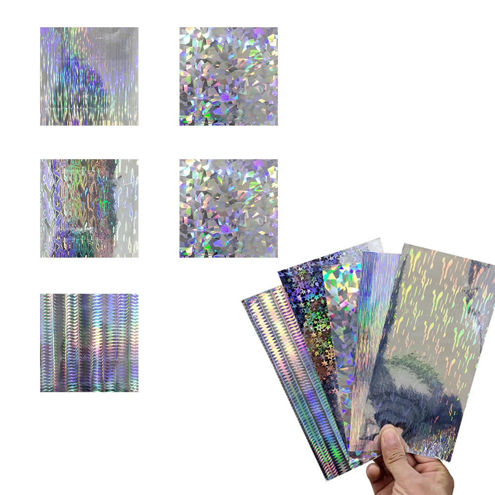 

10pcs 20x10cm Sticker DIY Modified Fish Scale Flash Lure Bait Tape Holographic Reflective Belt Refract Light Sequin Bionic Bait