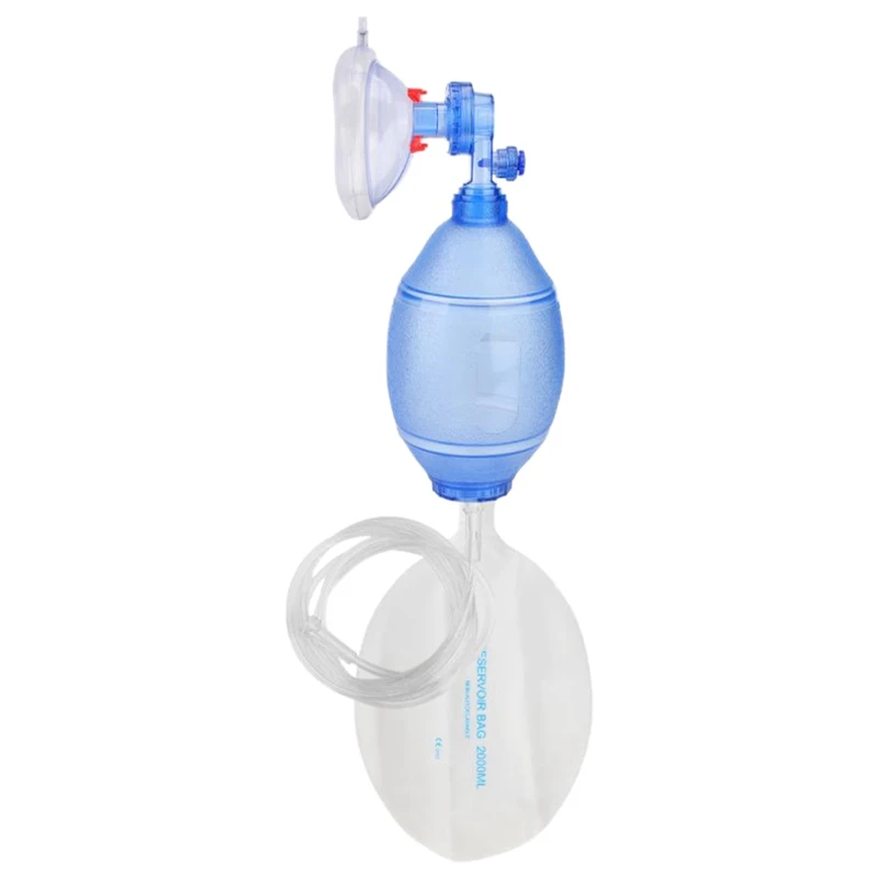 

Manual Resuscitator Adult Oxygen Bag First Aid Kit Tool Simple Breathing Balloon Apparatus for First Aid Oxygen Machine