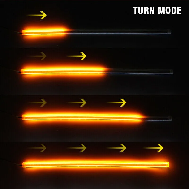 

Angel Eye LED Strip Car DRL Daytime Running Light IP65 Indicator Running Water