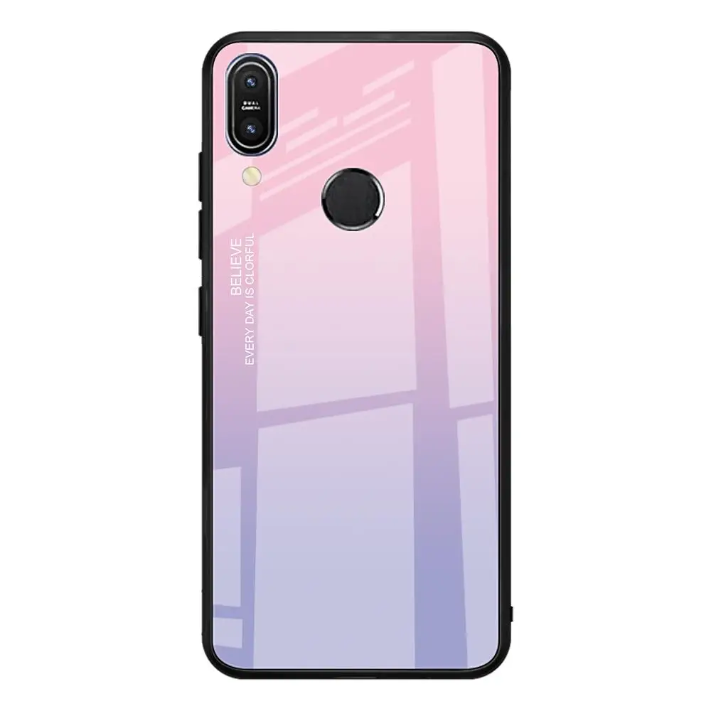 Чехол для телефона с закаленным стеклом для Asus Zenfone Max Pro M1 ZB602KL ZB601KL M2 ZB631KL ZB633KL мягкая рамка с узором чехол Coque Shell - Цвет: 07