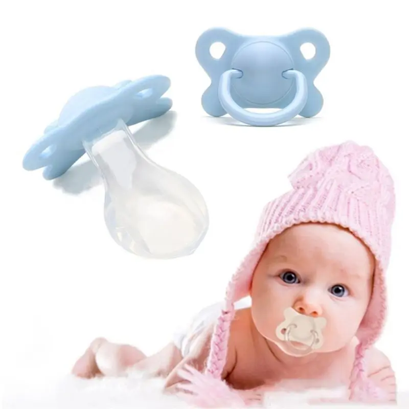 

Adult Pacifier Wide-bore Butterfly Shaped Silicone Nipple for Adults Supplies Q1FE