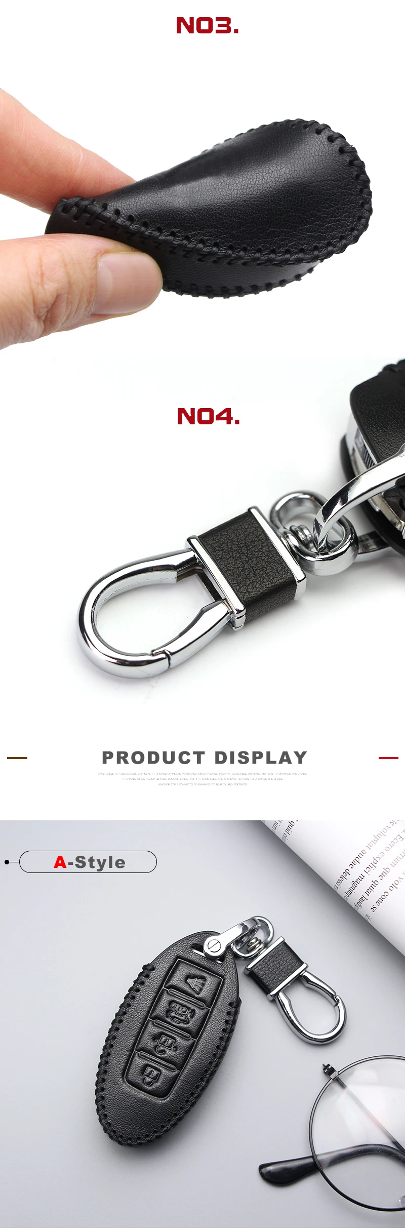 Car key case for cars leather remote key for Nissan Note Micra k12 x trail t31 t32 Qashqai Teana j32 j10 patrol y62 Tiida Murano