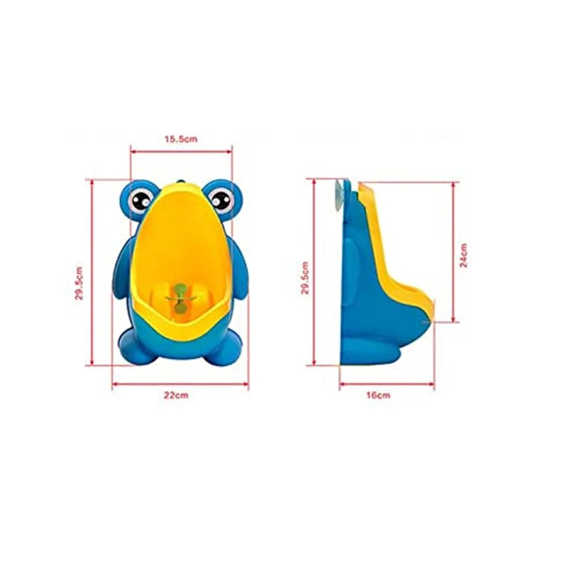

Frog Pee Training,Cute Potty Training Urinal for Boys with Funny Aiming Target,Urinals for Toddler Boy (Blue)