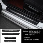 4 шт. Автомобильная Защитная Наклейка пороговое стекло из углеродного волокна для Hyundai i10 i30 i20 Sonata Accent Tucson Elantra аксессуары