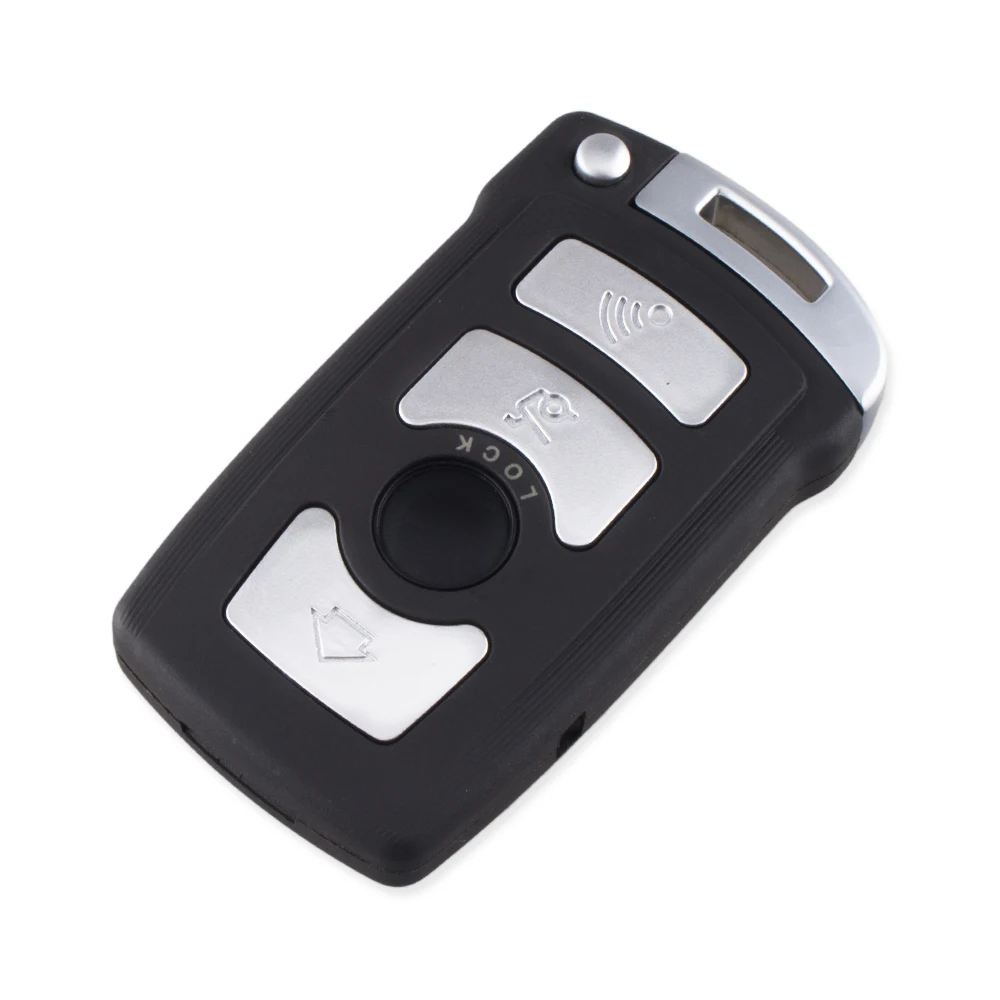 KEYYOU 10 шт. 3 кнопки дистанционного ключа автомобиля оболочки для BMW E65 E66 E67 E68 745i 745Li