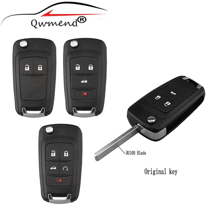 QWMEND 2 3 4 5 кнопок Оригинальный чехол для Chevrolet Cruze Epica Lova Camaro Impala 2010 2014|key shell