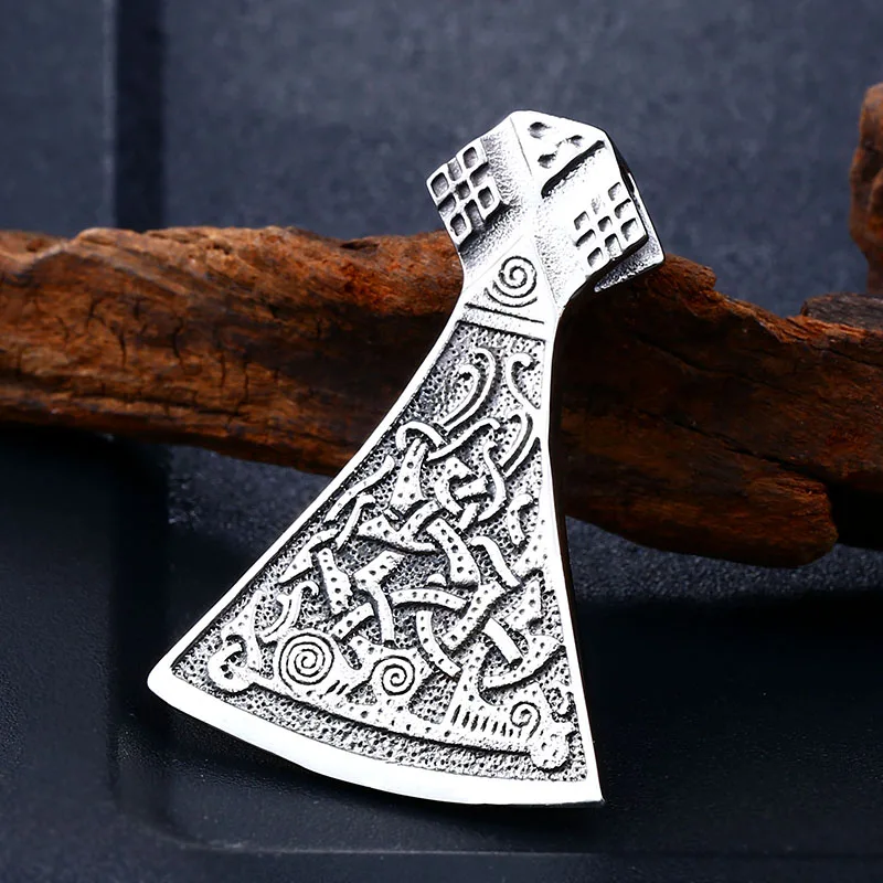 men exquisite Viking Axe Pendant Necklaces Jewellery Goth Male Scandinavian Norse Vintage Women Jewelry | Украшения и аксессуары