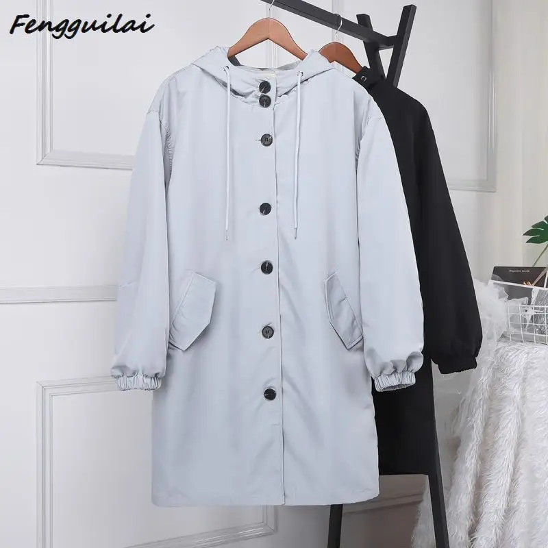 

Winter Women Jacket Fashion Autumn Solid Rain Jacket Outdoor Plus Waterproof Hooded Raincoat Windproof Coats Jackets Famale