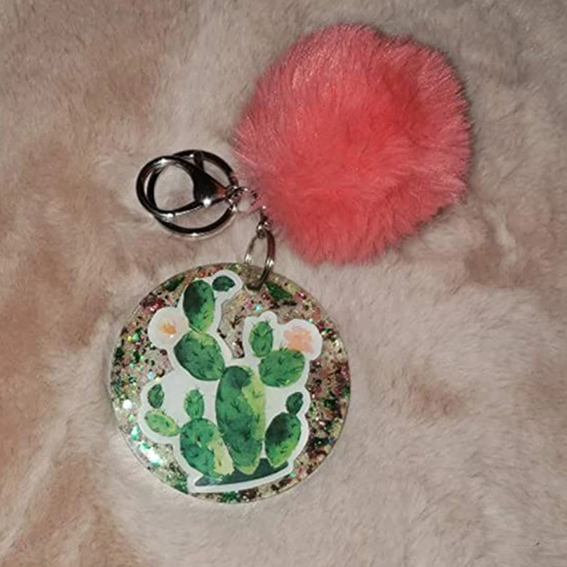 

5 Round Silicone Keychain Mold Set Round Tag DIY Baking Silicone Manual Drip Mold