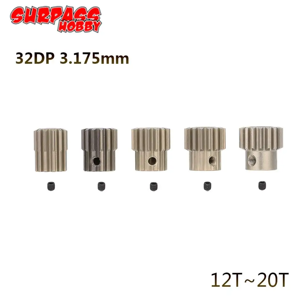 32DP 3 175 мм 12T 13T 14T 15T 16T 17T 18T 19T 20T Металлическая зубчатая шестерня Набор для 1/10 RC