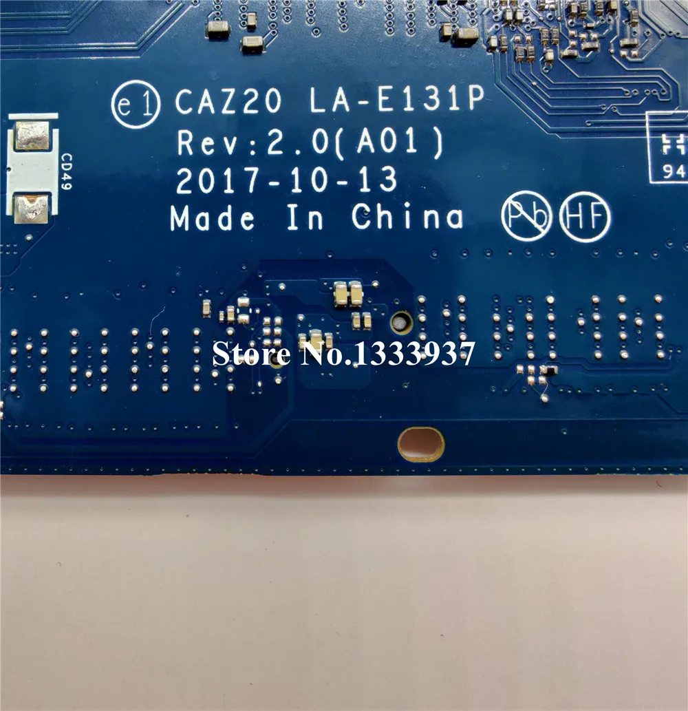 Online CN-0F48ND 0F48ND F48ND Für DELL Latitude 7480 E7480 Laptop Motherboard CAZ20 LA-E131P I7-7600U MAINBOARD