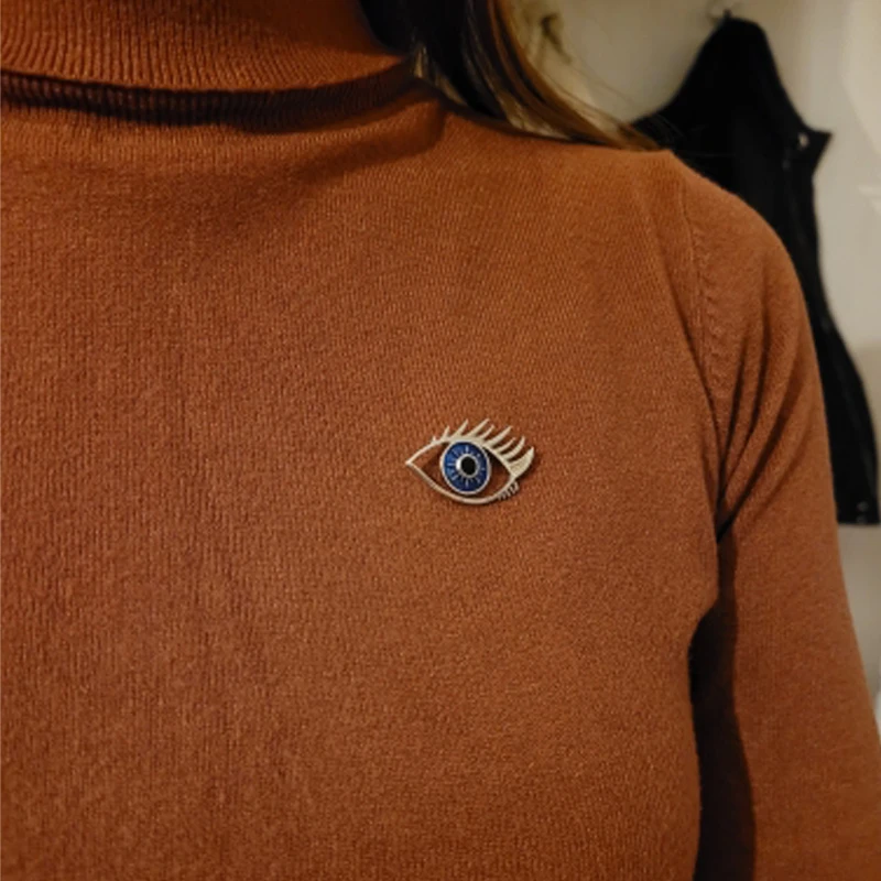 Hanreshe медицинская брошь для глаз значок булавки на лацканы ювелирные изделия