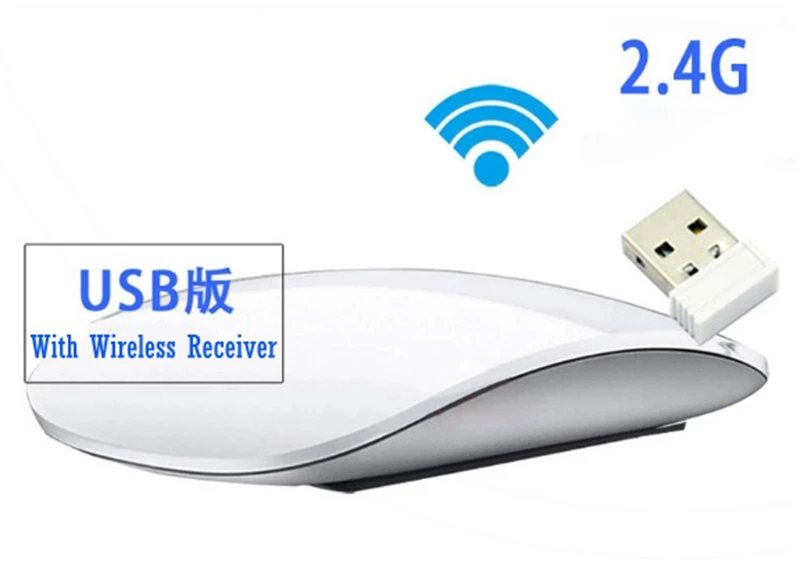 Волшебная мышь 2 Bluetooth 2,4g Беспроводная игровая мышка сенсорное колесо ПК ультра тонкая Мода для Apple стиль MAC компьютерная клавиатура F - Цвет: 2.4G Wireless Mouse
