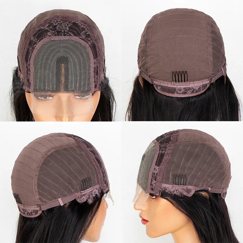 Straight Lace Front Human Hair Wigs for Women 1B/30 Omber Highlight Bob Wigs Bob 4x4x1 Lace Wig Colored Glueless Human Hair Wigs