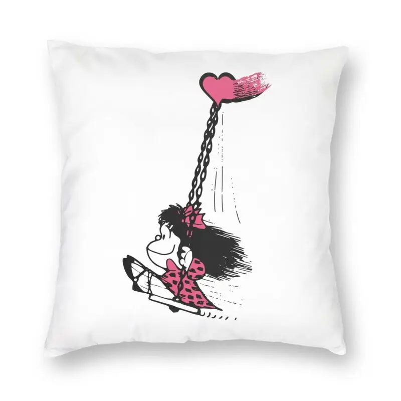 

Freedon Heart Mafalda наволочки 45x45 см Quino Мультяшные строительные для дивана Квадратные наволочки для украшения гостиной