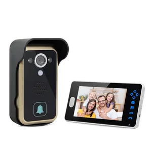 2 4ghz wireless video doorbell home intercom system camera door bell w 7 inch screen monitor villa apartment remote unlock free global shipping