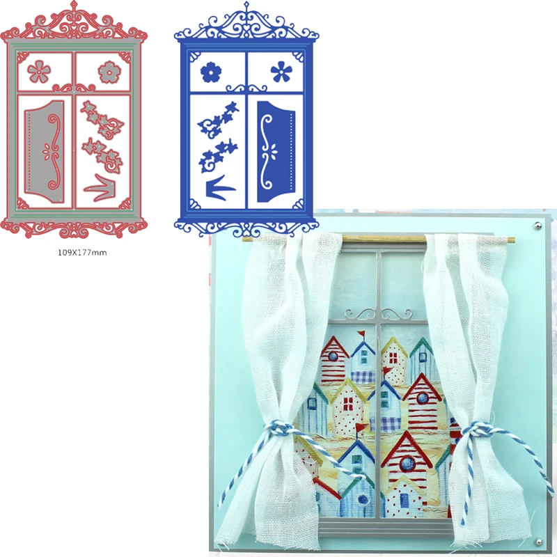7 высечек в комплекте Необычные высечки для окон изготовления открыток изящные
