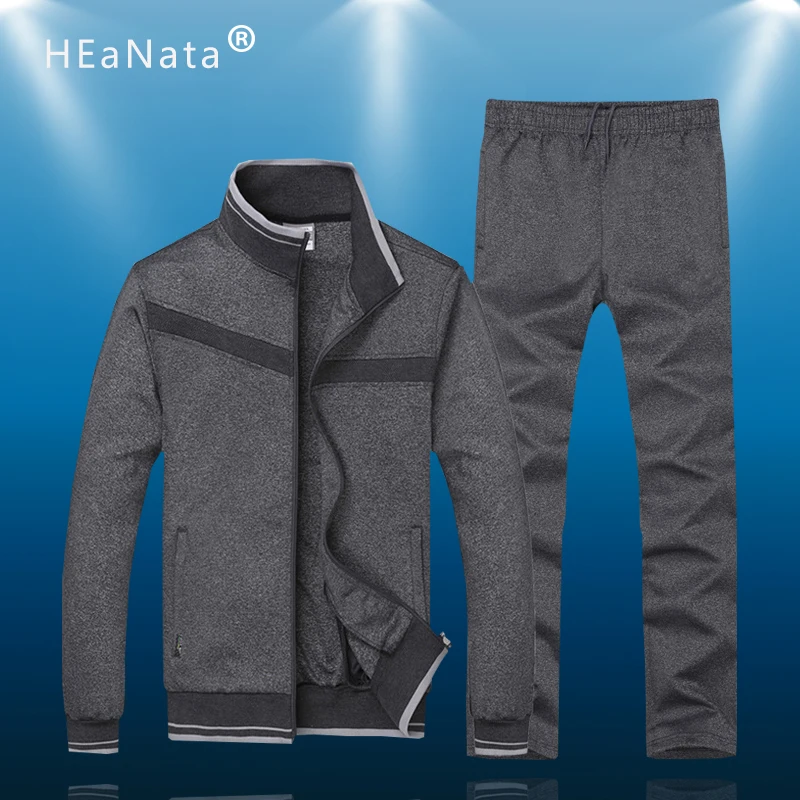 Мужской простой спортивный костюм для бега фитнеса спортивная одежда комплект