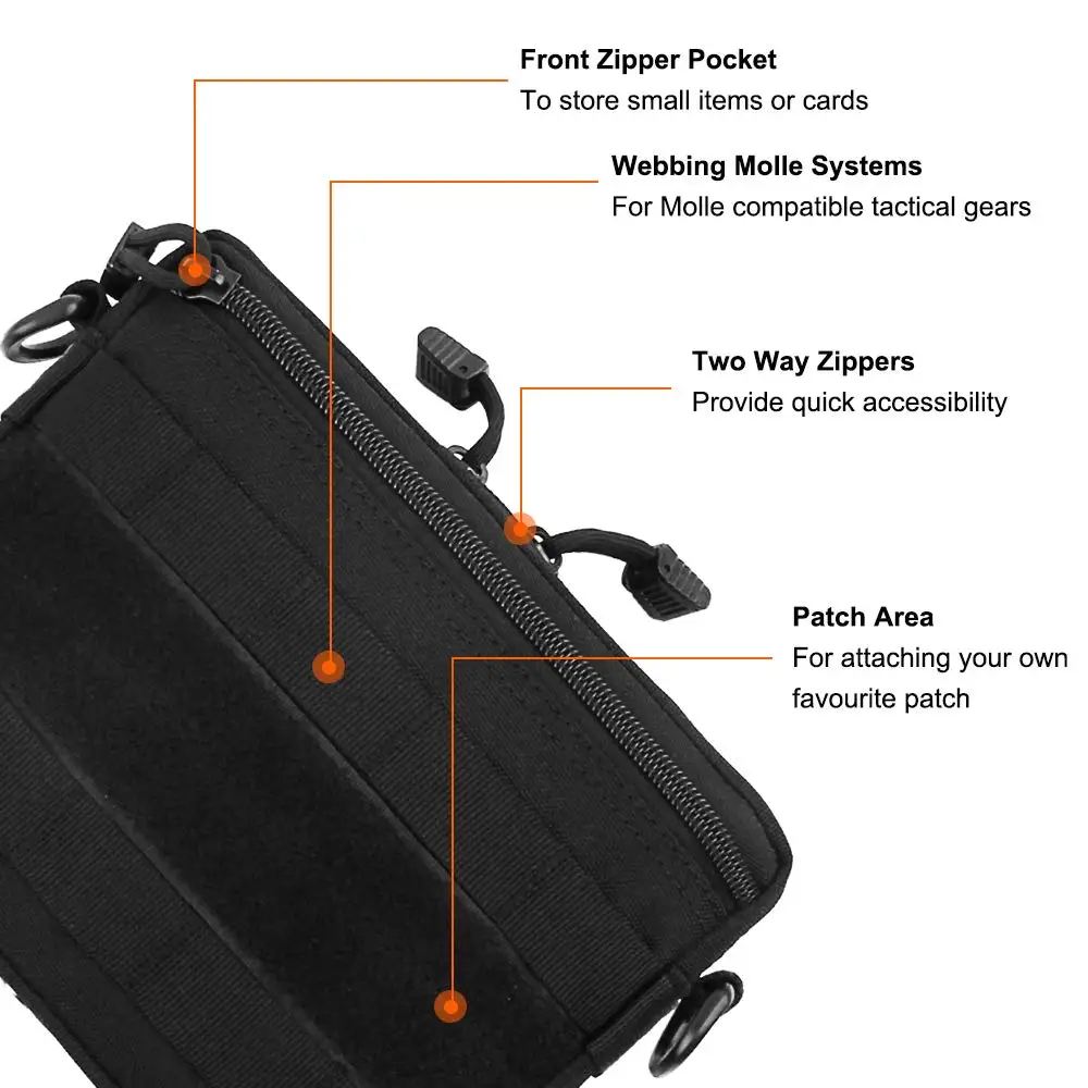 Тактическая Сумка Admin Molle EDC EMT сумка для утилиты военная ручная компактная