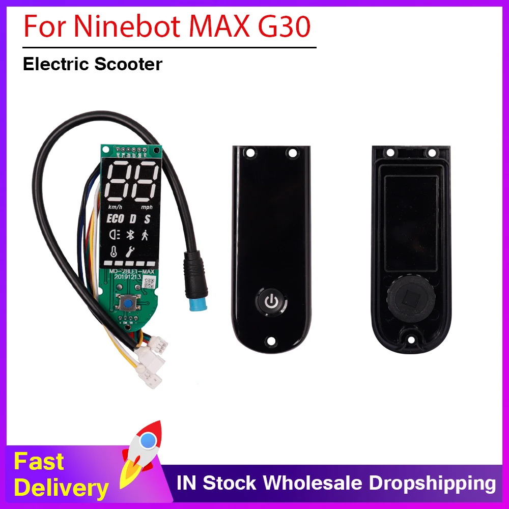 

Upgrade Dashboard For Ninebot MAX G30 Scooter BT Circuit Board W/Screen Cover For Ninebot MAX G30 Circuit Board Scooter Parts