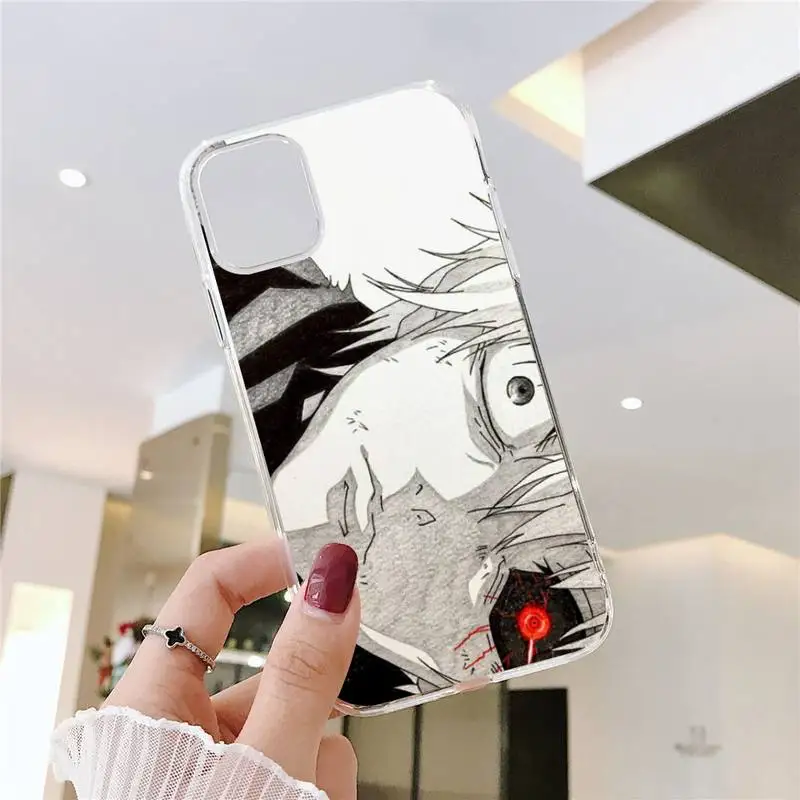 

Tokyo Ghoul Trendy Anime Kaneki Ken Phone Case Transparent soft For iphone 5 5s 5c se 6 6s 7 8 11 12 plus mini x xs xr pro max