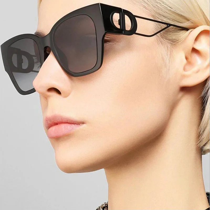 

Square Sunglasses Women Fashion 2021 New Vintage Cat Eye Shades Men Brand Designer Luxury Sun Glasses Uv400 Oversized Eyewear