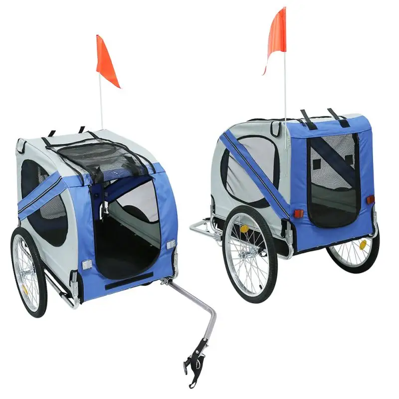 

Outdoor Travel Foldable Three-wheeled Bicycle Rear-mounted Pet Trailer Bicycle Trailer Pet Dedicated Pet Push Trailer Pet HWC