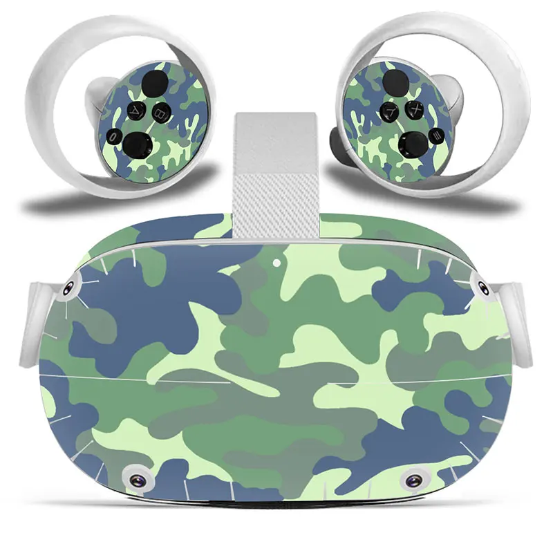 Камуфляжный дизайн для Oculus Quest 2 наклейка виртуальной реальности гарнитуры