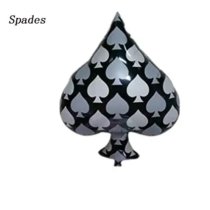 4 шт 24 дюймовые Клубные бриллианты пики сердца 35 &quotфольги шар казино карты кости