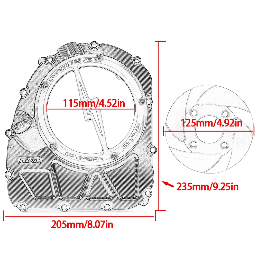 

Clear Clutch Cover for Benelli BJ600 GS/i BN600 TNT600 BJ BN TNT 600 Motorcycle Clutch Case Guard Engine Protector Cover