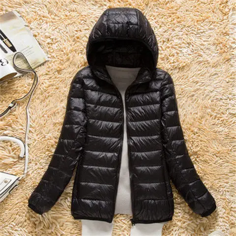 

Autumn and winter 2021 light down cotton padded jacket women's large short cotton padded jacket women's hooded stand collar