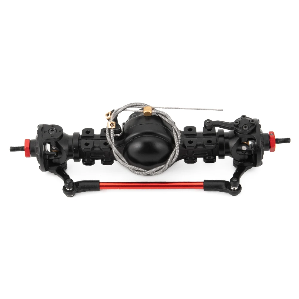 Front Axle YEAHRUN CNC металлический сплав передний/дифференциал задней оси встроенный стальной редуктор для 1/14 Тамия буксировщик радиоуправляемая игрушка, детали для модернизации - Цвет: Front Axle