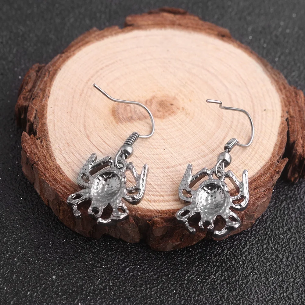 Хэллоуин ювелирные комплекты одежды в стиле хип хоп паутина колье ожерелье