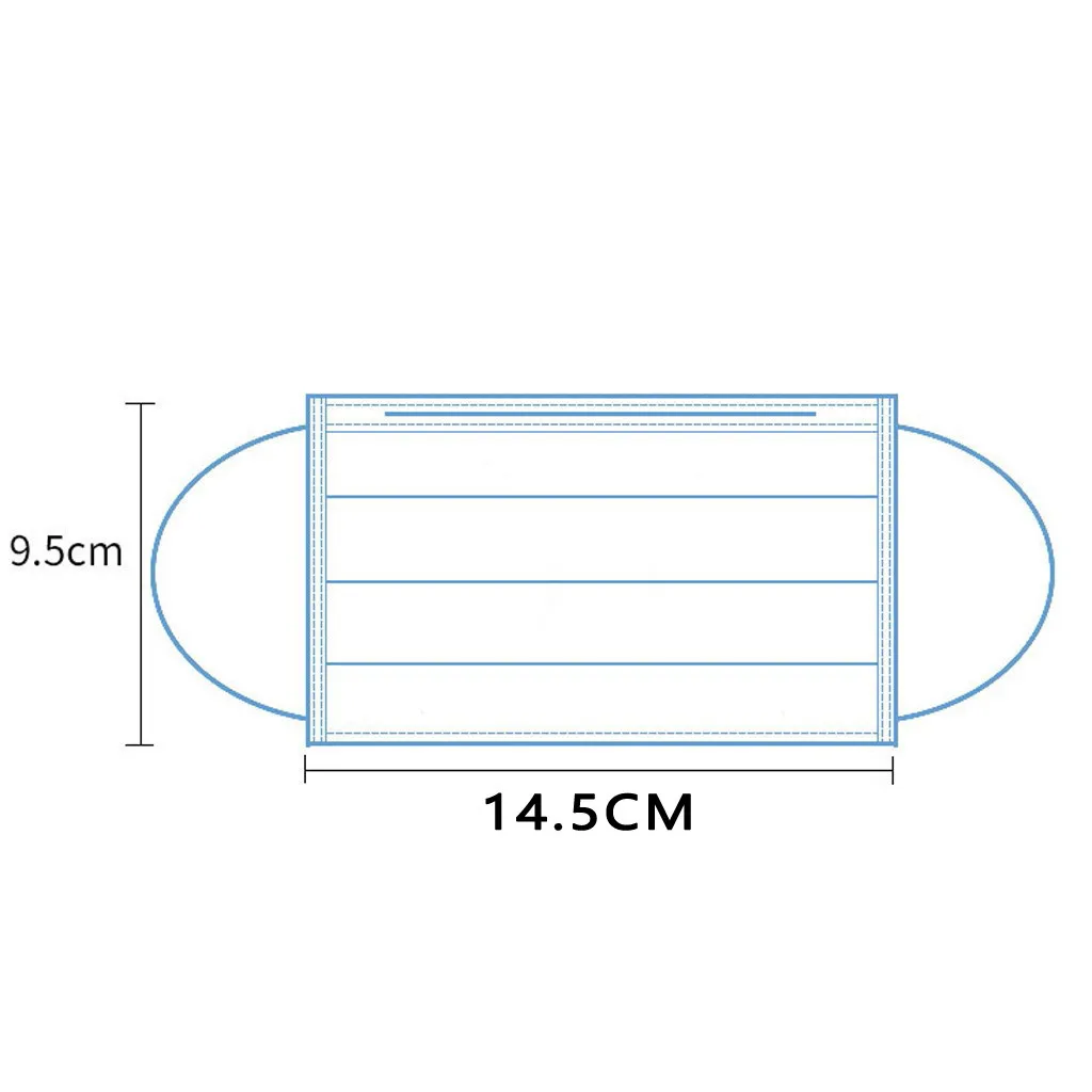 

50Pcs Kids Mask Disposable Non wove Mascarilla 3 Layer Filter Child Mask Mouth Face Mask Breathable Dust Earloops Face Masks