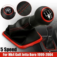5 speed gear shift knob shifter gaiter boot for mk4 jetta bora golf r32 1999 2005