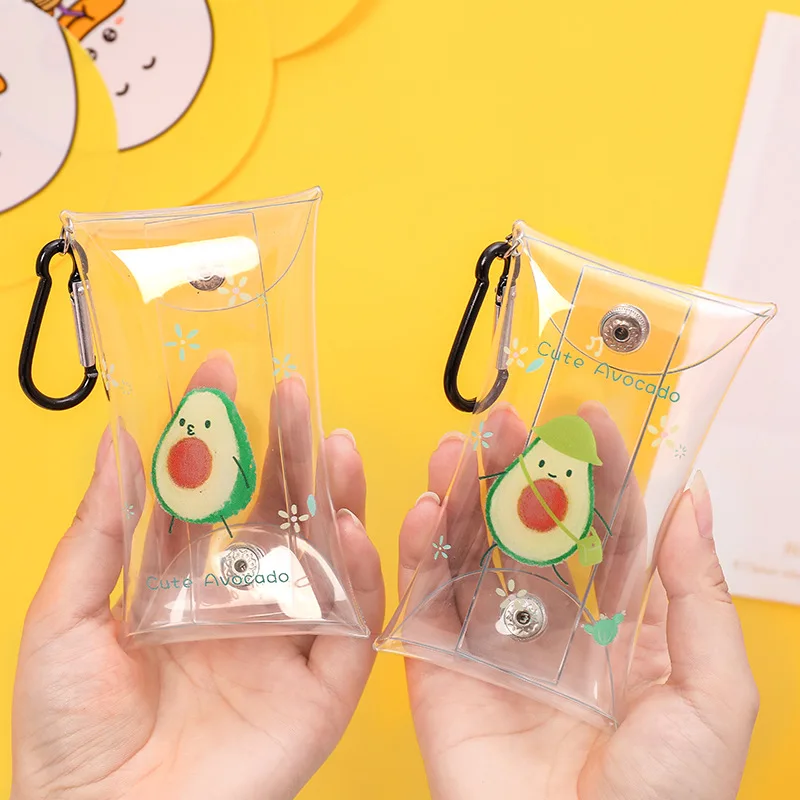 Мультяшные кошельки для ключей мини кошелек из ПВХ монет модный прозрачный